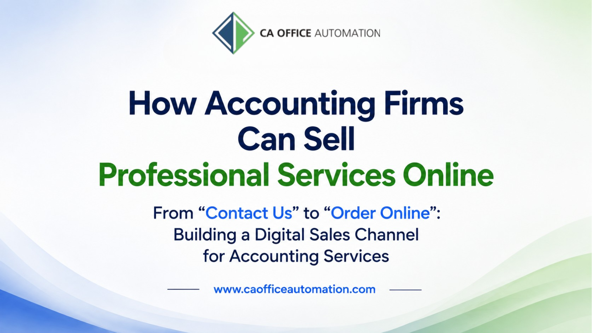 How Accounting Firms Can Sell Professional Services Online